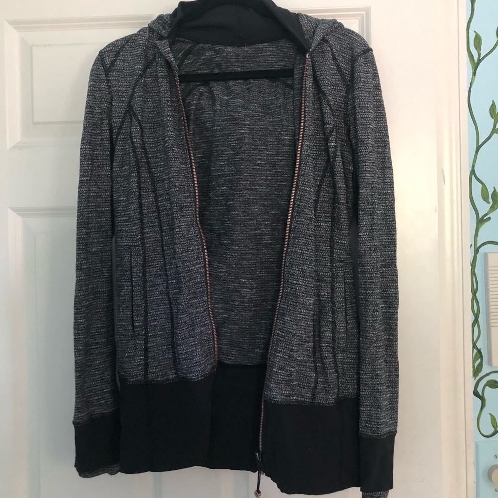 Lululemon running hooded sweatshirt zip up